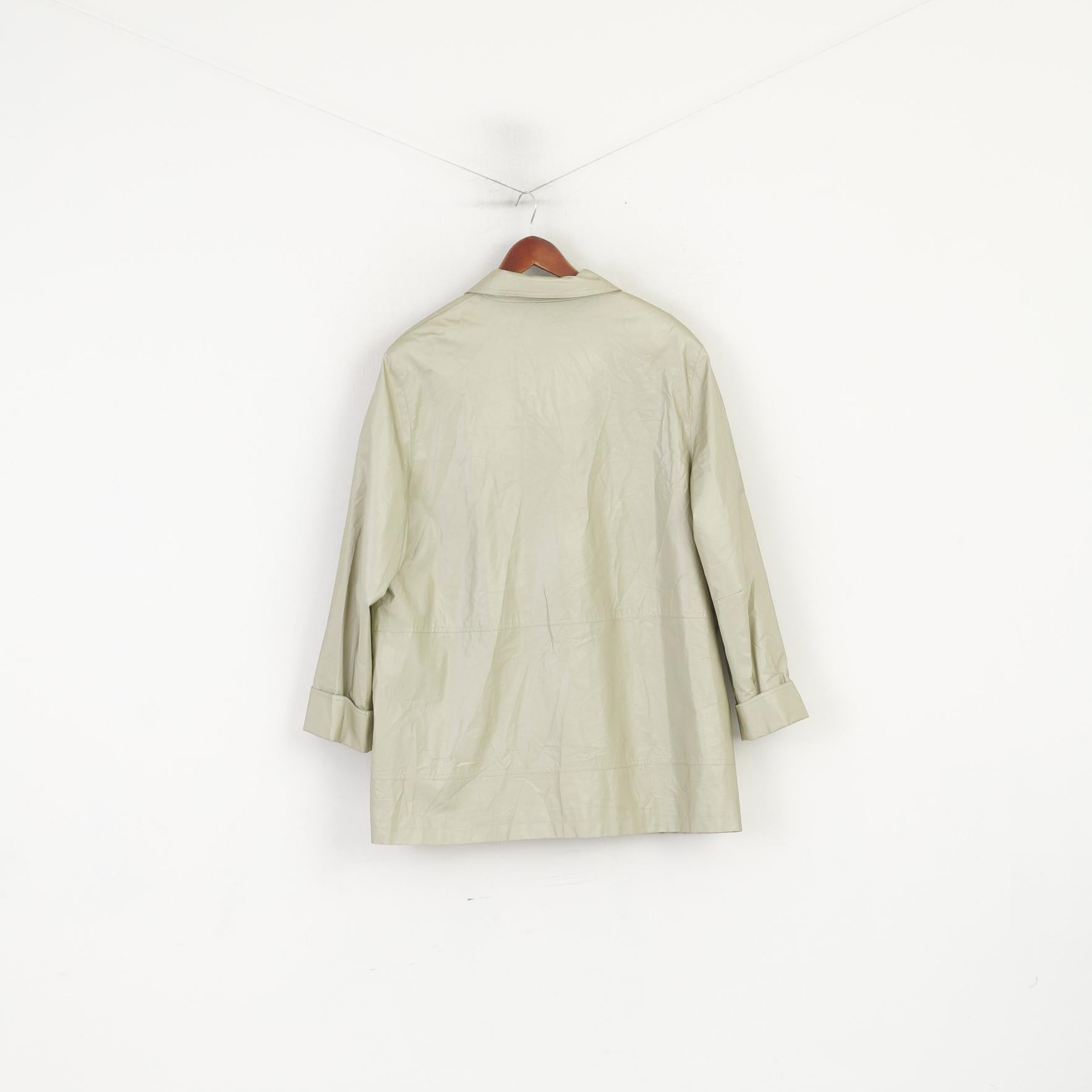 Goldix Femmes 22 XXL Manteau Or Brillant Coton Wax Simple Boutonnage Haut Rétro