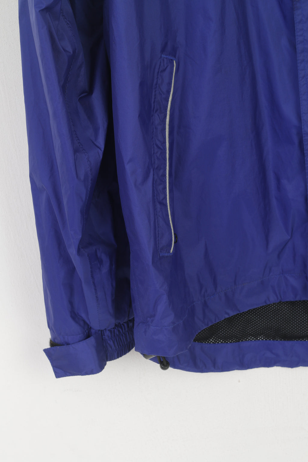 StoneHenge Veste pour homme en nylon violet imperméable à capuche avec fermeture éclair complète