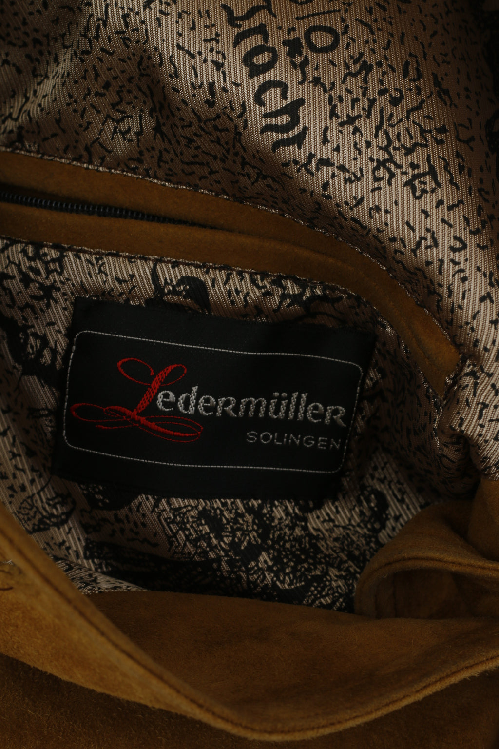 Ledermüller Solingen Women 40 Jacket Camel Leather Suede Single Breasted Bavaria Top