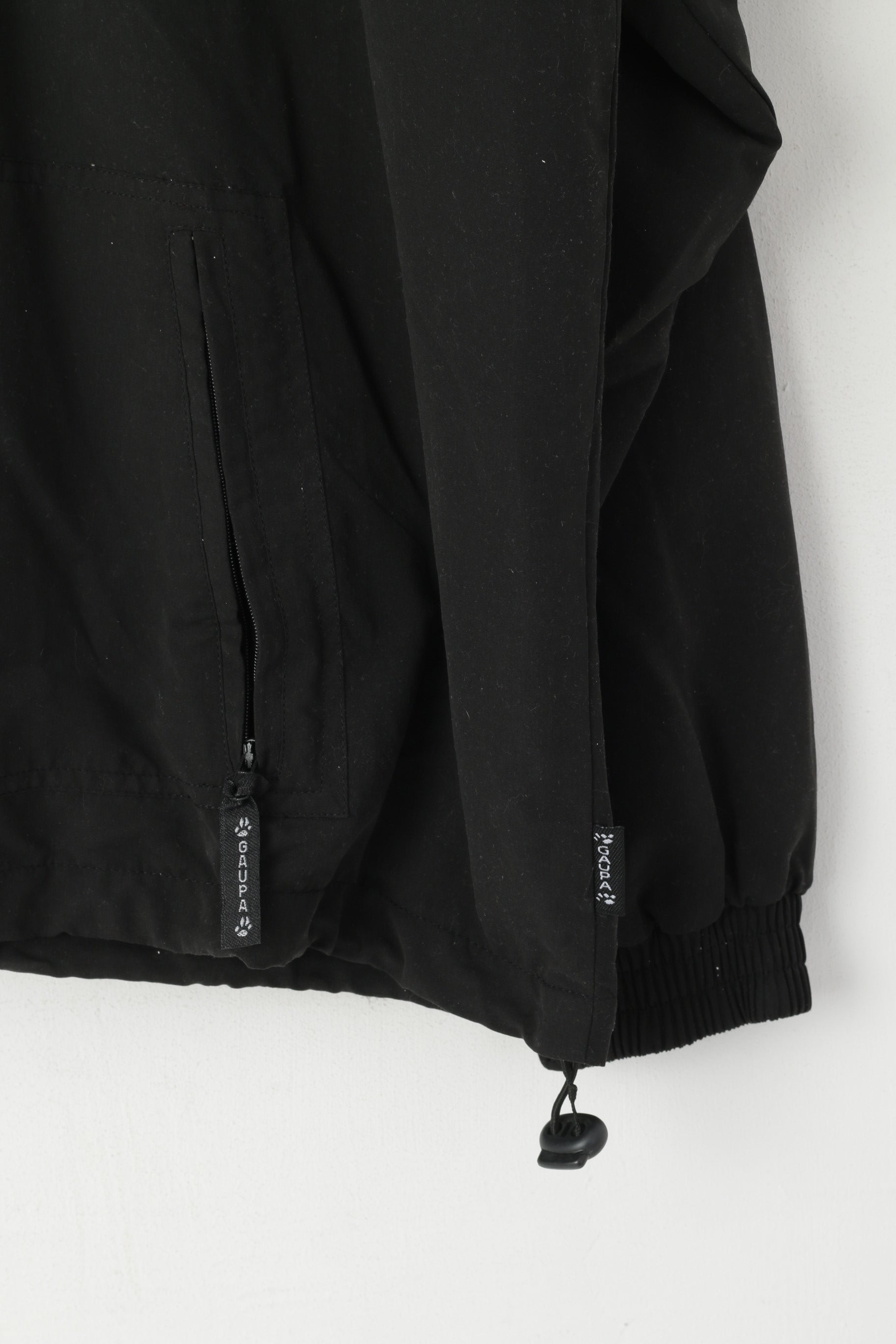 Gaupa Hommes XL (XXL) Veste Noir Coupe-Vent Léger Full Zip Outdoor Top