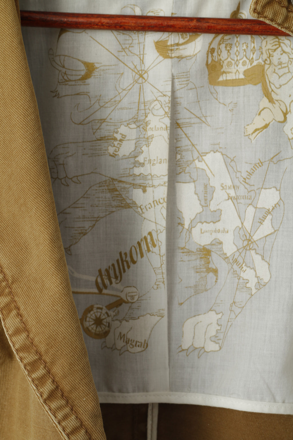 Drykorn Women 6 M Blazer Mustard Cotton Military Army Single Breasted Jacket