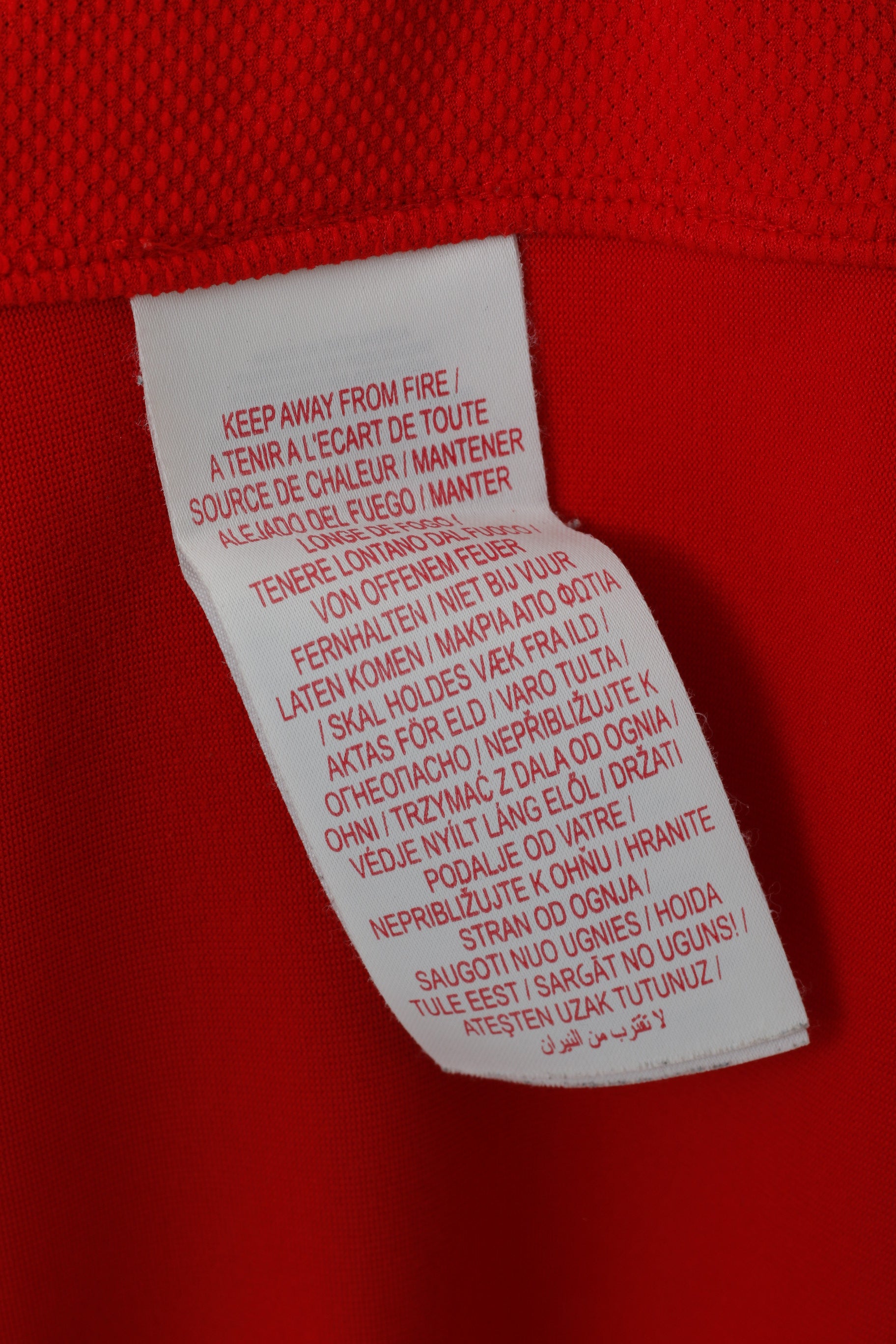 Nike Manchester United Boys 12 /13 Age 152 Polo Shirt Red Football Jersey Top