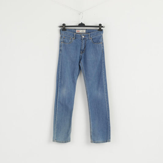 Levi's Girls 14 Age Pantaloni Blue Jeans Denim Regular 504 Pantaloni skinny in cotone