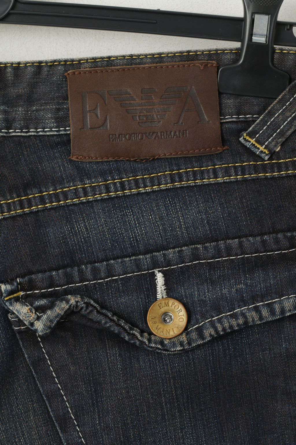 Emporio Armani Hommes 30 46 Jeans Pantalon Marine Vintage Denim Josh Line Pantalon