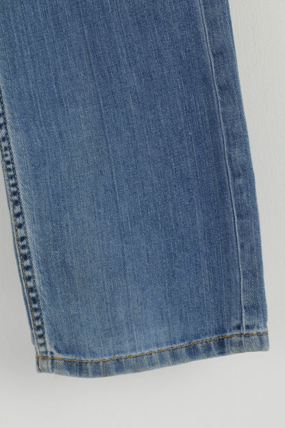 Levi's Girls 14 Age Trousers Blue Jeans Denim Regular 504 Cotton Skinny Pants