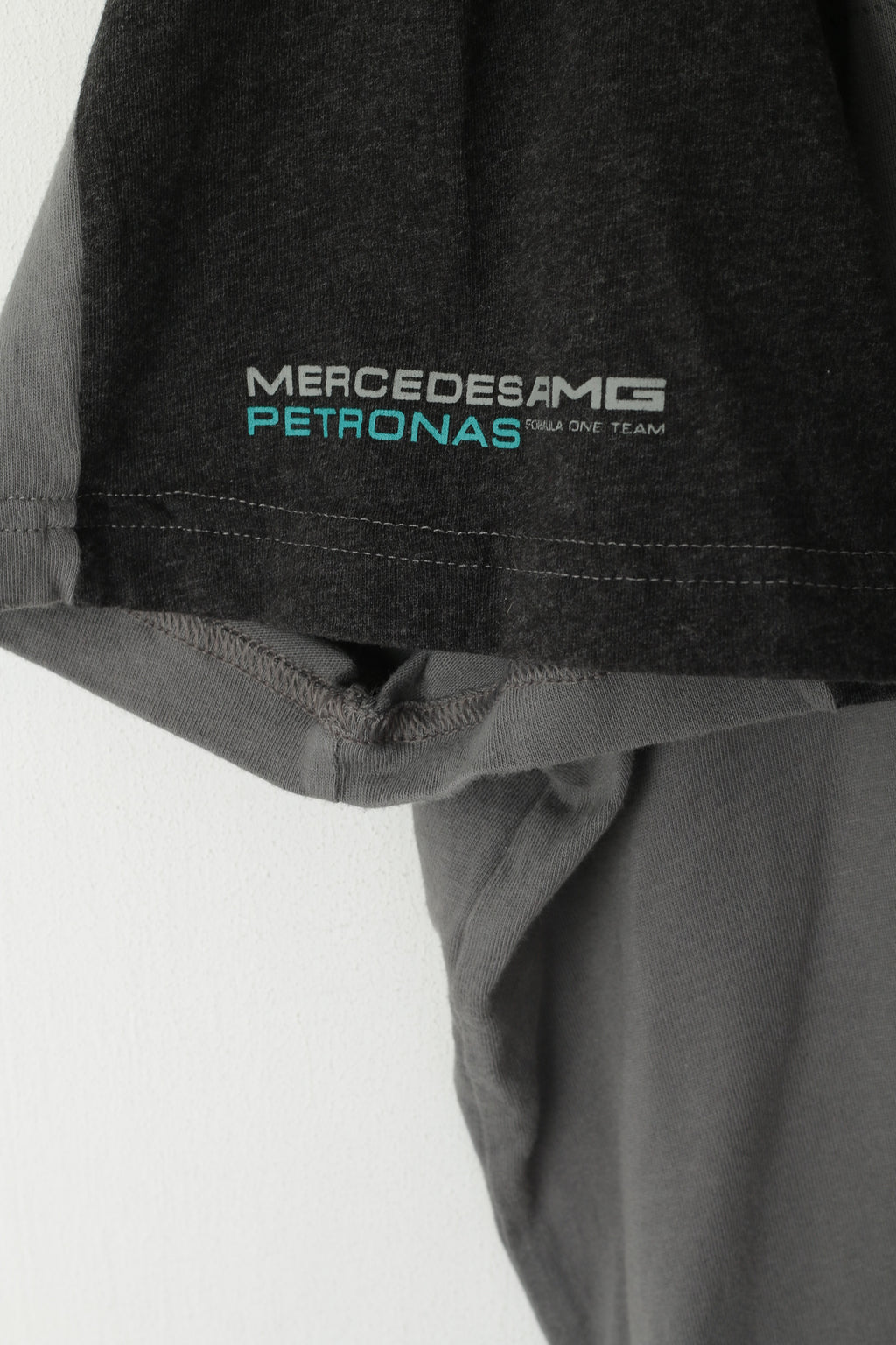 T-shirt Puma da uomo XXL in cotone grigio Lewis Hamilton Top Mercedes Petronas