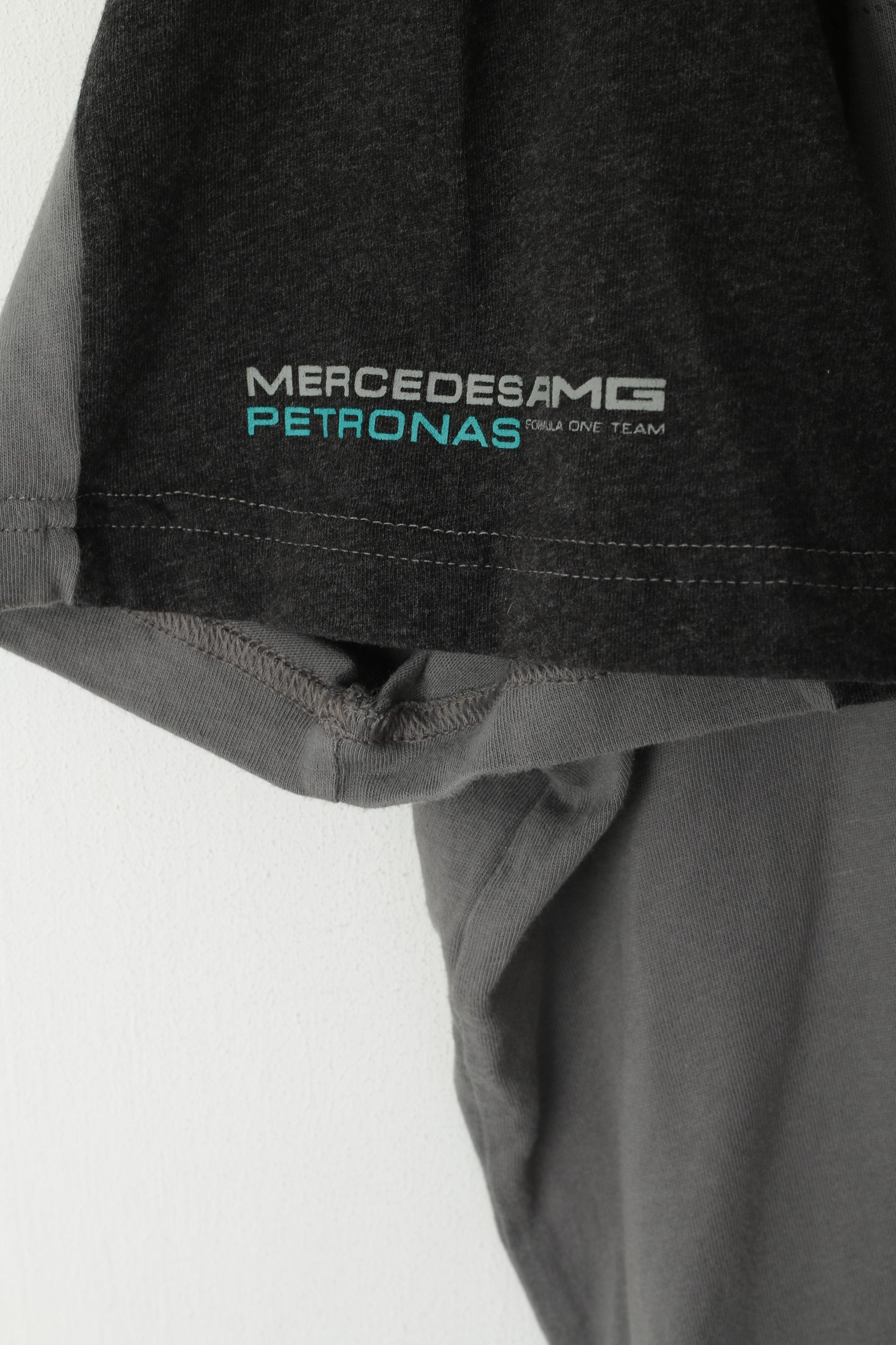 T-shirt Puma da uomo XXL in cotone grigio Lewis Hamilton Top Mercedes Petronas