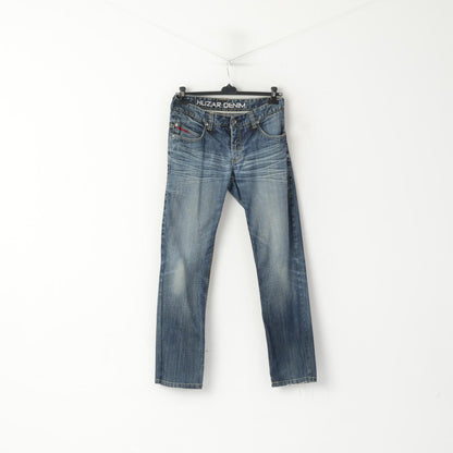 Pantaloni Huzar Denim Men 34 Jeans Pantaloni dritti performanti in cotone blu scuro