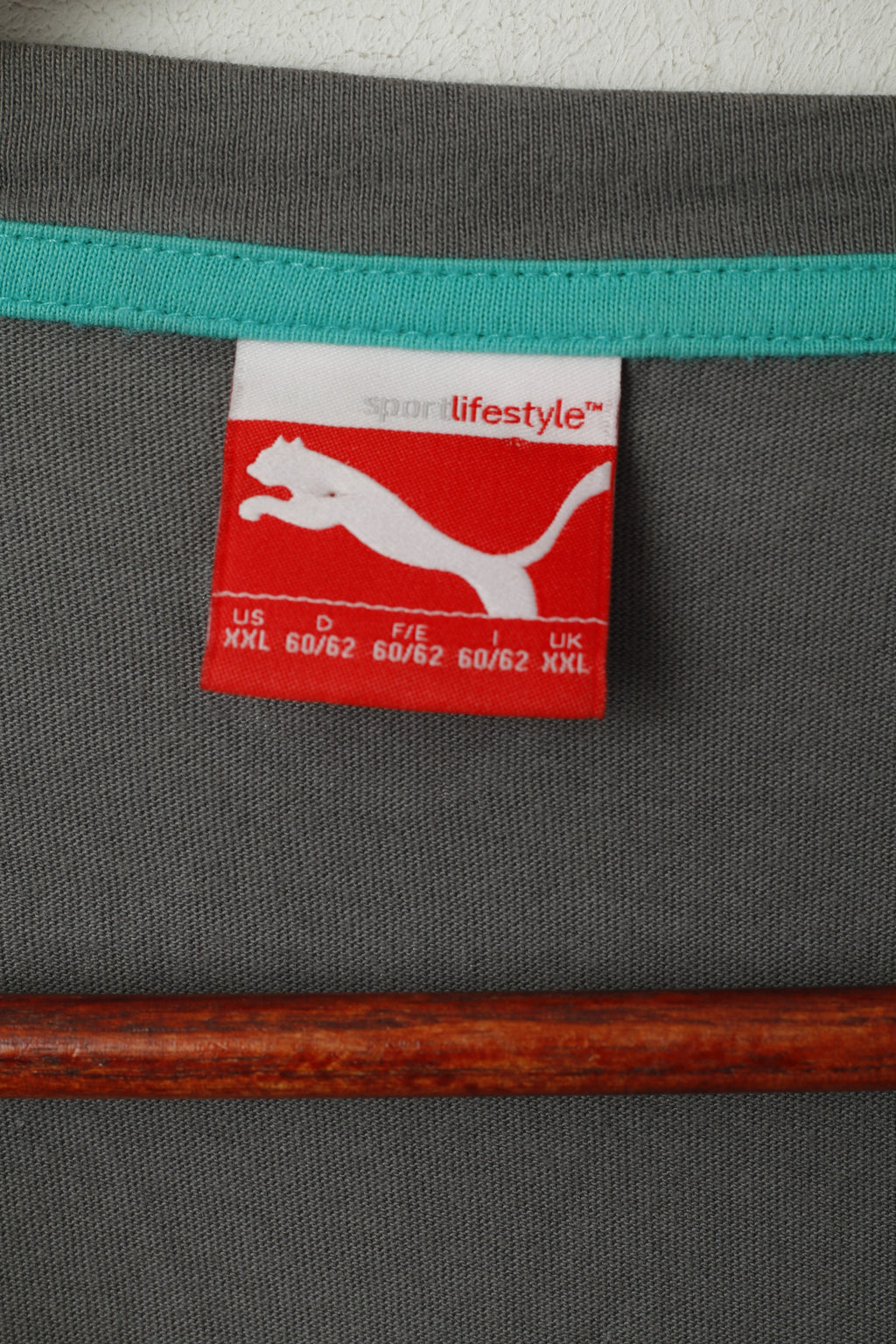 T-shirt Puma da uomo XXL in cotone grigio Lewis Hamilton Top Mercedes Petronas