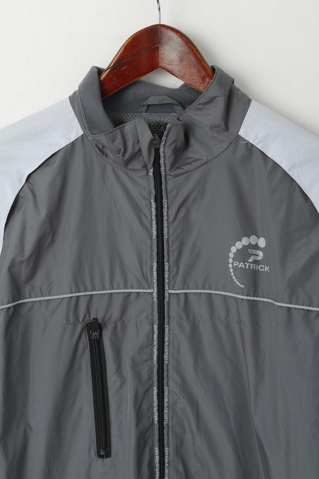 Patrick Giacca da donna M Grigio leggero riflettente Grigio con cerniera intera Top sportivo