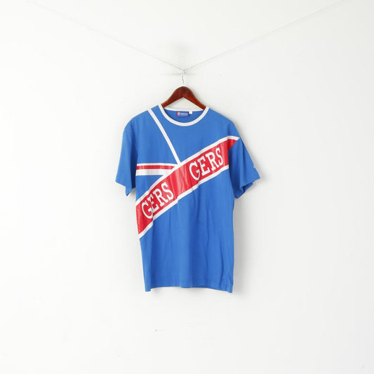 Rangers Collection Hommes M Chemise Bleu Coton Glasgow Football Gers Haut