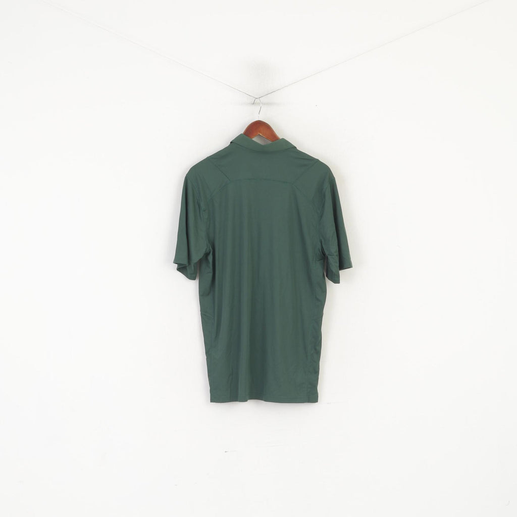 Nike Polo Homme Vert Dri-Fit Sportswear Just Do It Logo Jersey Top