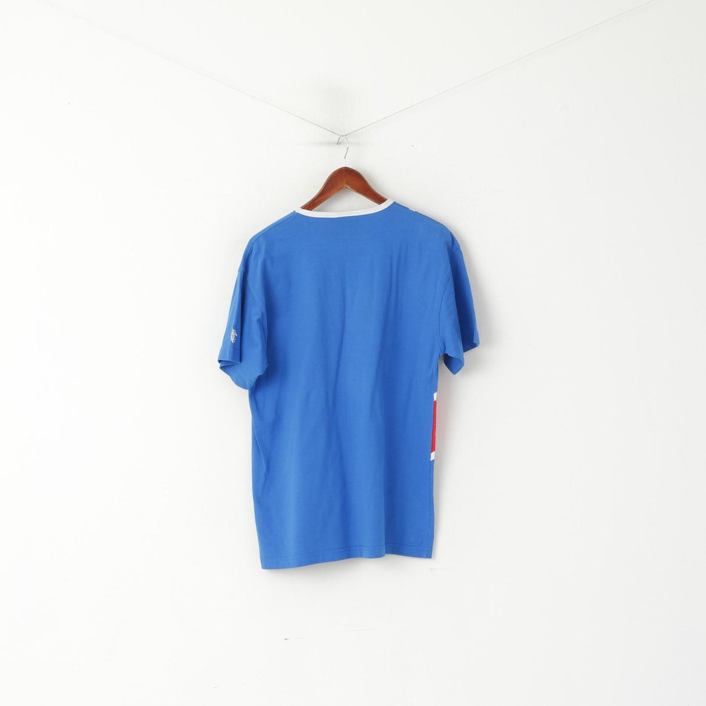 Rangers Collection Men M Shirt Blue Cotton Glasgow Football Gers Top