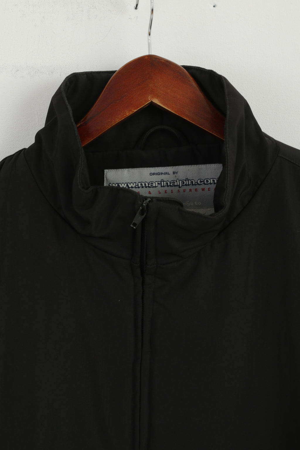 Giacca Marin Alpin da uomo XL nera con cerniera intera Softshell Sport Leisurewear Top