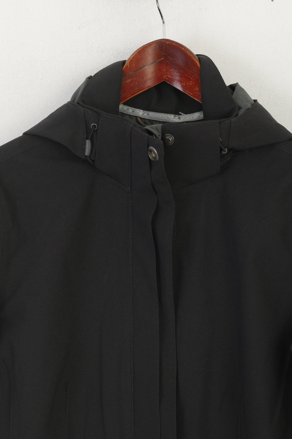 Merrell Women M (S) Coat Black Opti-Shell Rainproof Zip Up Hooded Outdoor Top