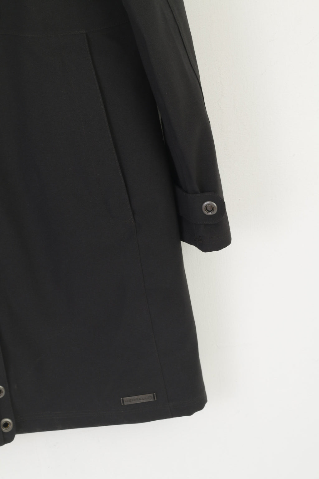 Merrell Women M (S) Coat Black Opti-Shell Rainproof Zip Up Hooded Outdoor Top