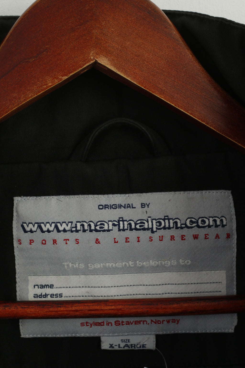 Giacca Marin Alpin da uomo XL nera con cerniera intera Softshell Sport Leisurewear Top