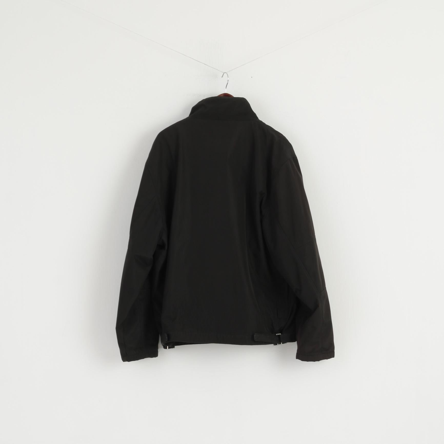 Giacca Marin Alpin da uomo XL nera con cerniera intera Softshell Sport Leisurewear Top