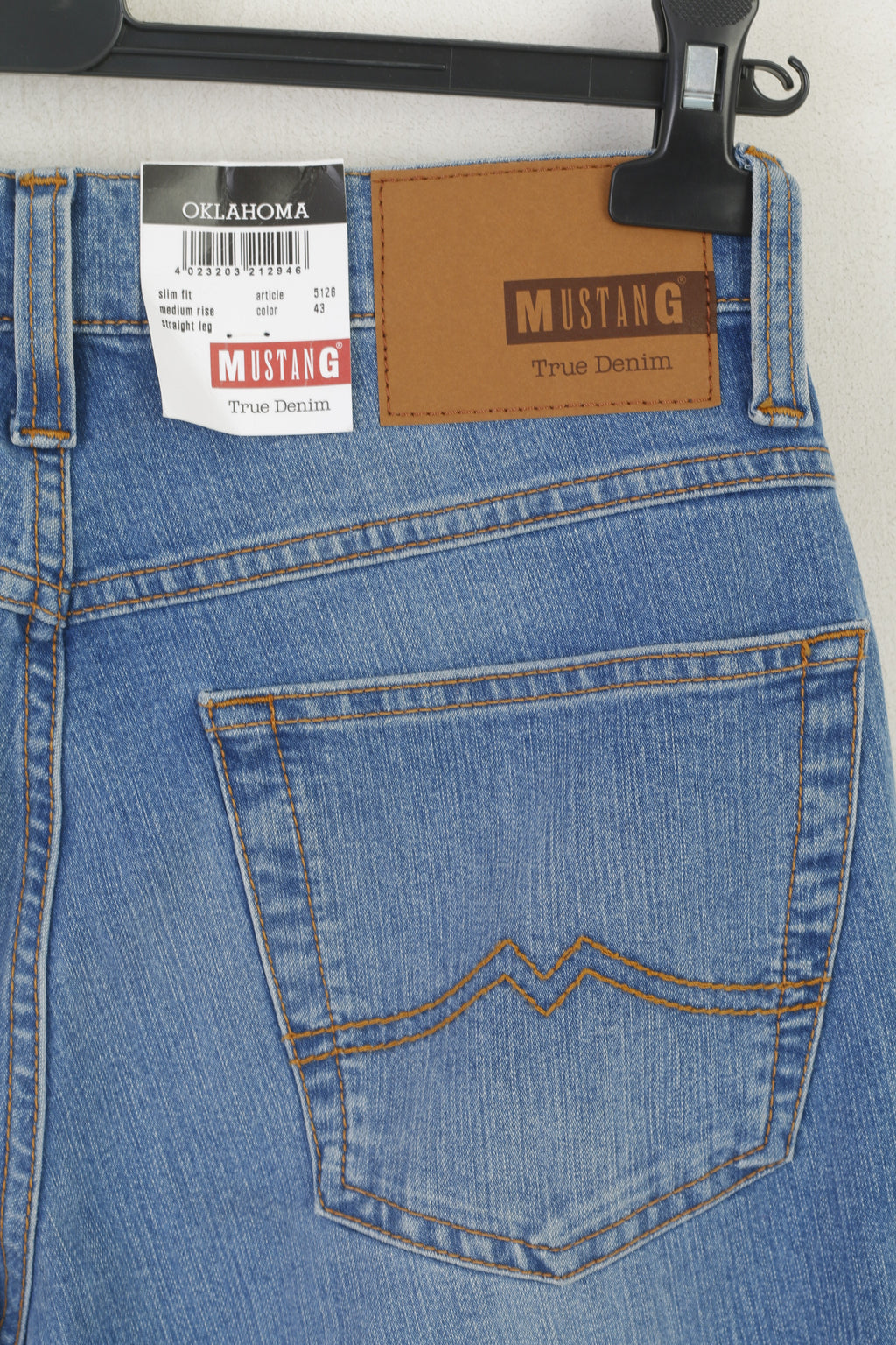 Nouveau Mustang homme 31 jean pantalon bleu Oklahoma Slim droit classique Vintage pantalon