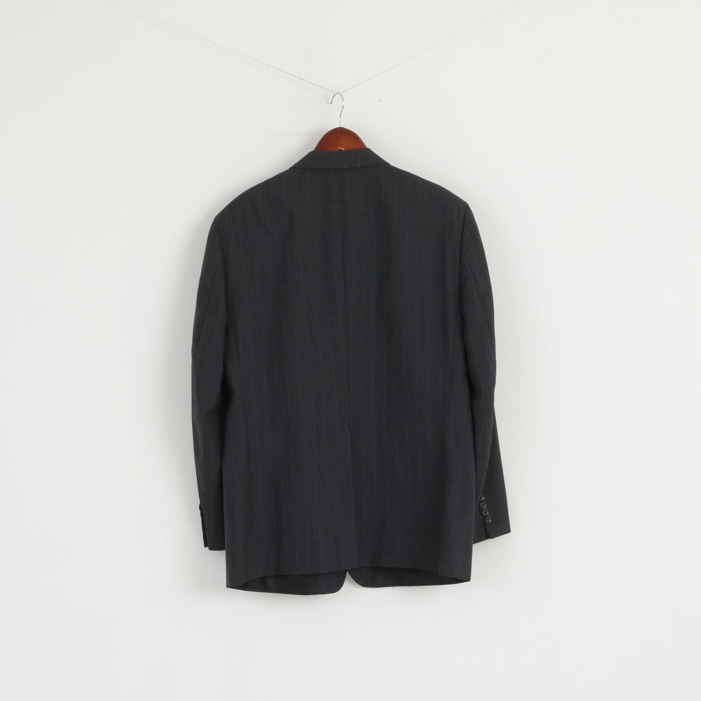 Simpson Piccadilly Mens 42 Blazer Dark Grey U.S.A  Single Breasted Jacket