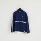 Adidas Men 52 L Jacket Blue Vintage Bomber Full Zipper Active Tennis Top