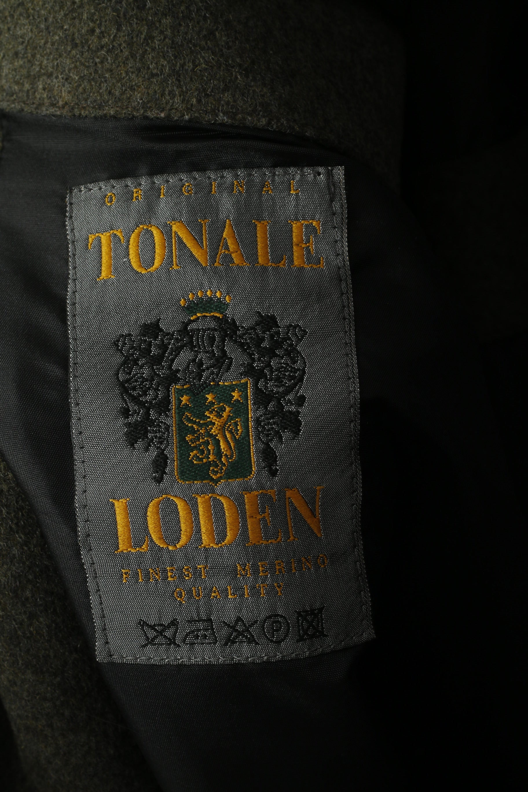 C&amp;A Femmes 12 S Manteau Noir Laine Alpaga Tonale Loden Tyrol Haut Simple Boutonnage