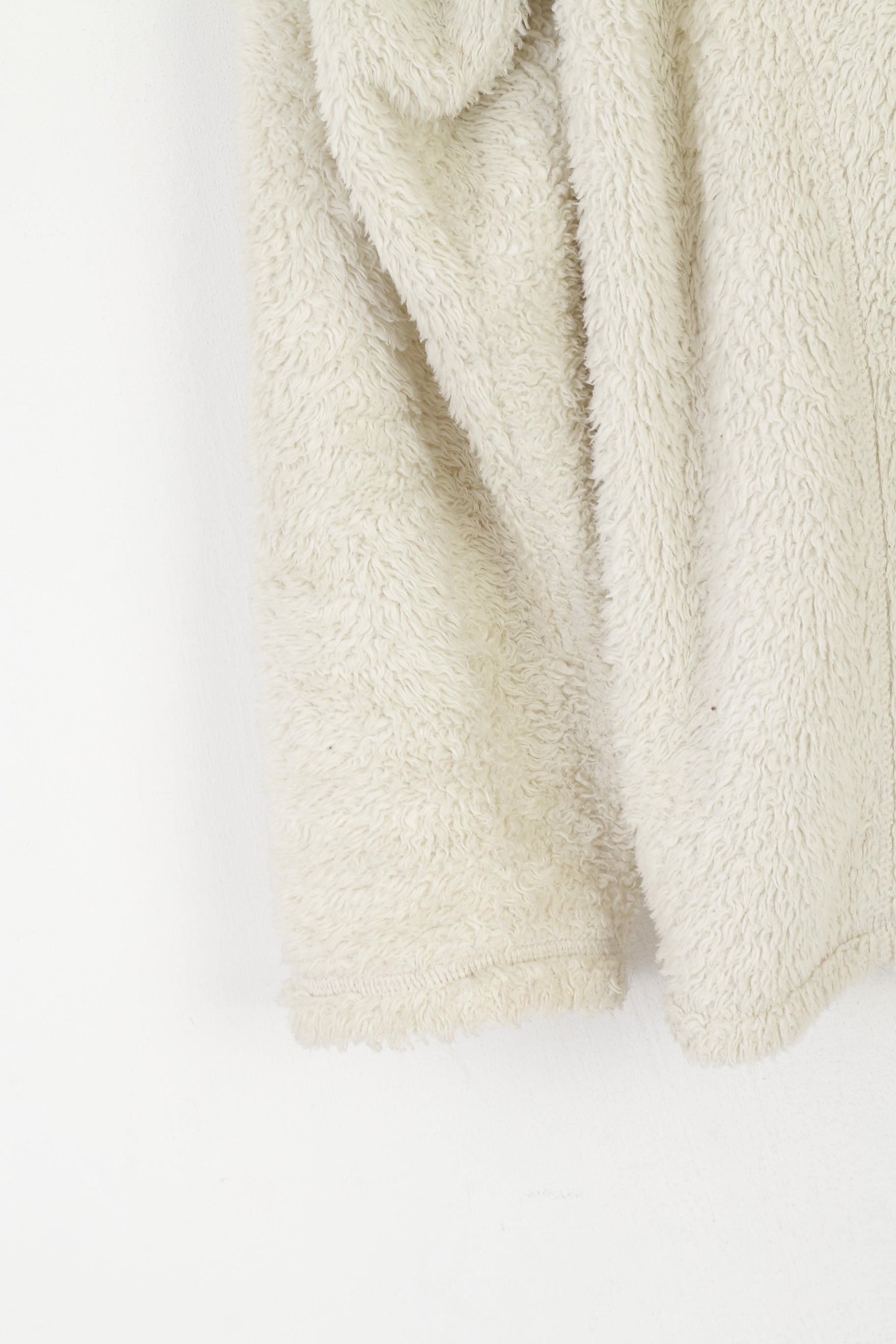 Regatta Women 16 42 XL Fleece Top Beige Fluffy Sweatshirt Zip Neck Soft Blouse