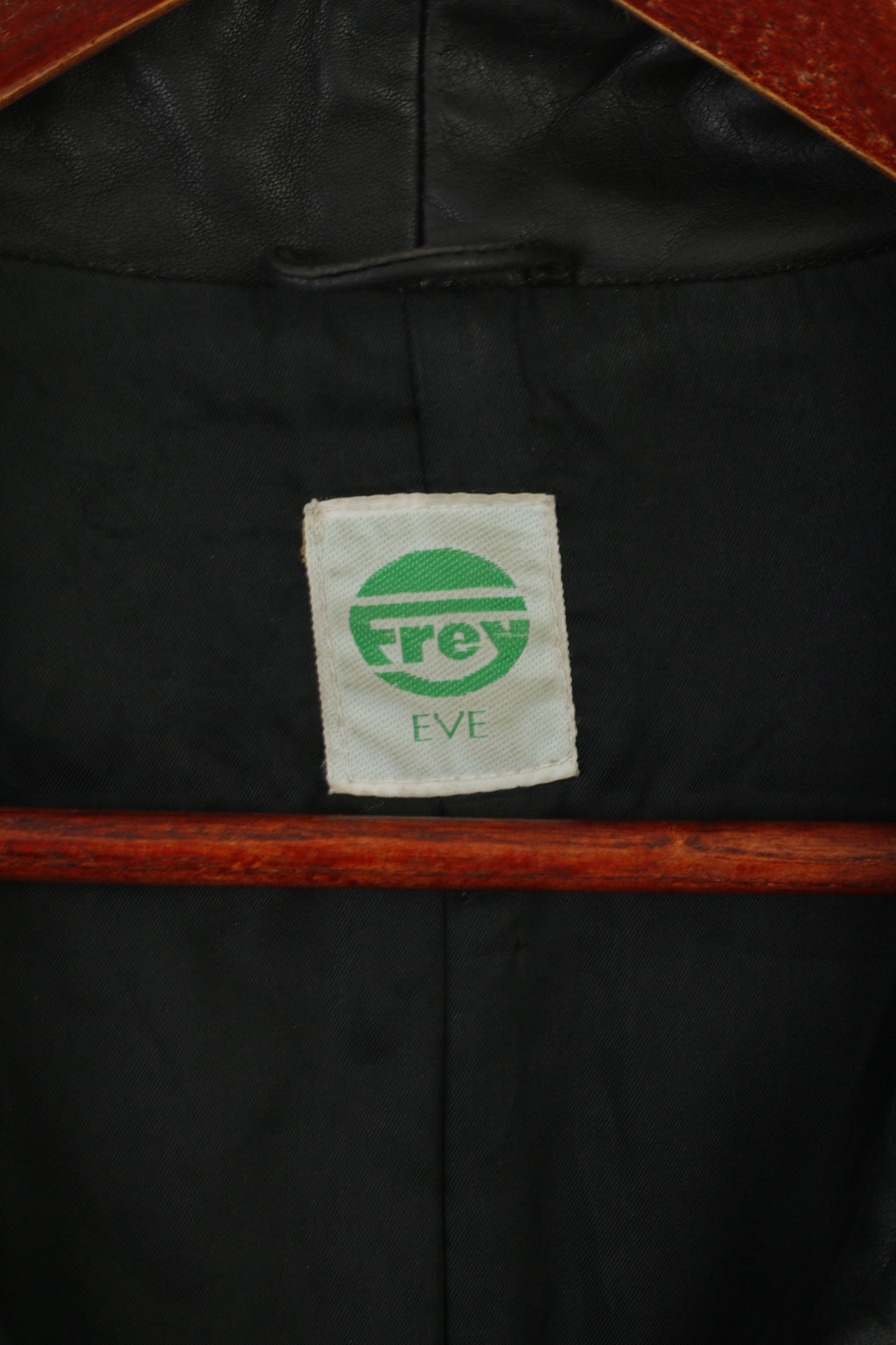 Frey Eve Femmes 40 M Veste En Cuir Noir Vintage Épaulettes Bomber Doux Haut Rétro
