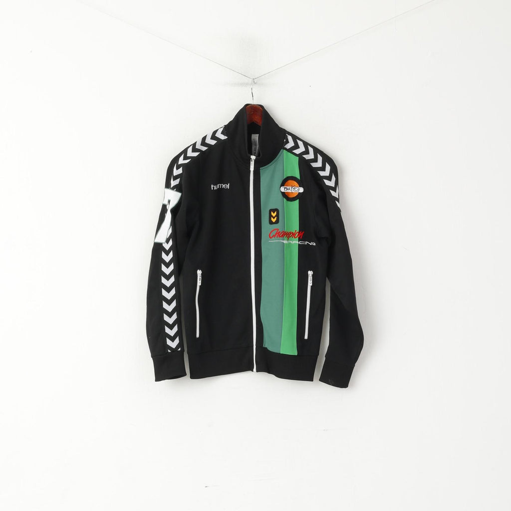 Hummel Sweat Femme Noir Brillant Champion Racing #7 Retro Track Top