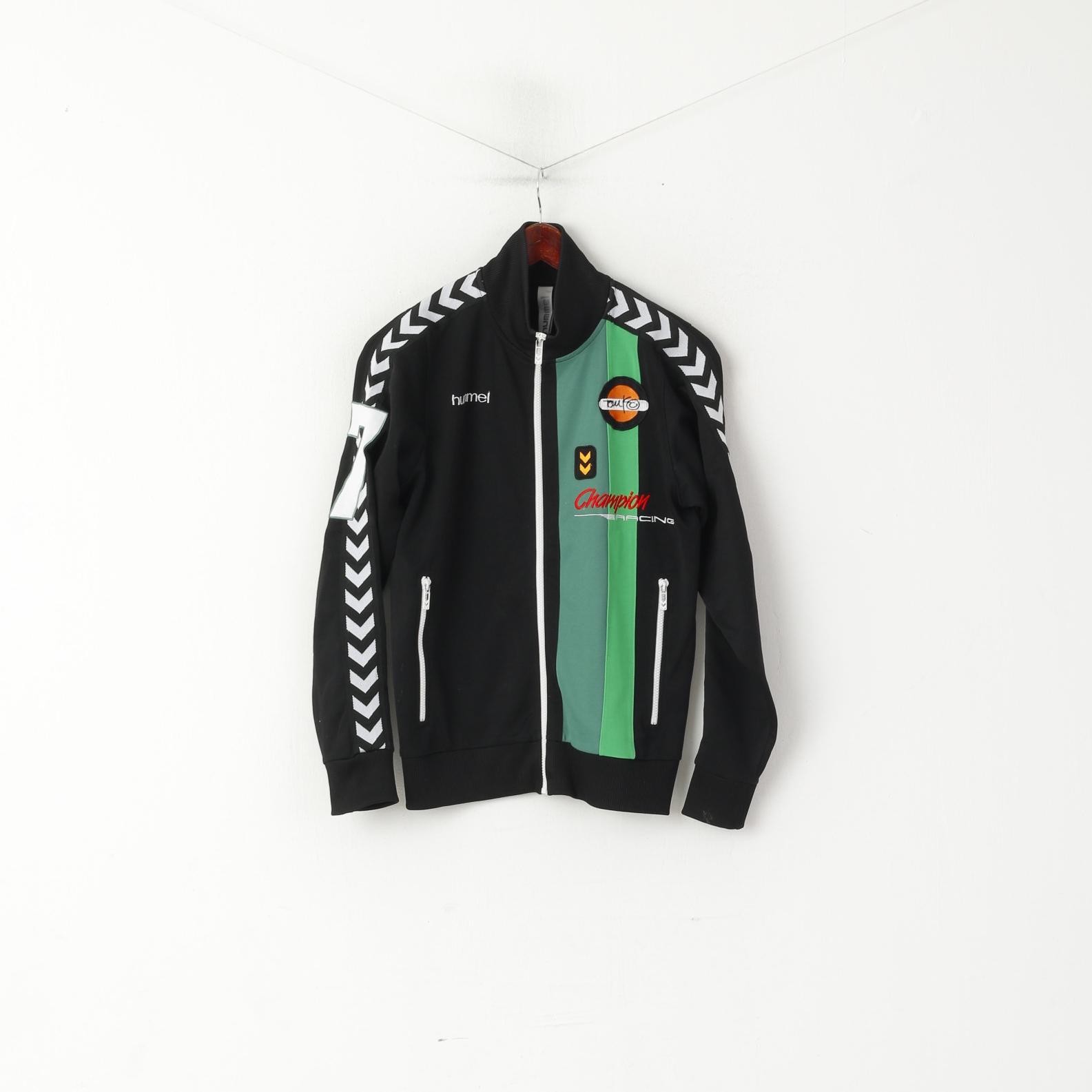 Felpa Hummel da donna nera lucida Champion Racing #7 Retro Track Top