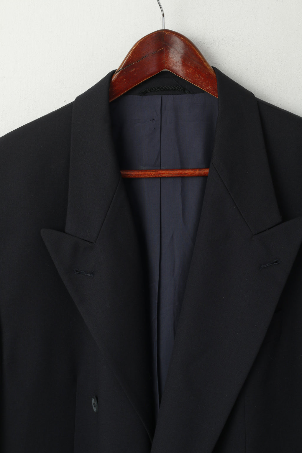 Ritex Switzerland Men 108 44 Blazer Navy Wool Double Breasted Vintage Jacket