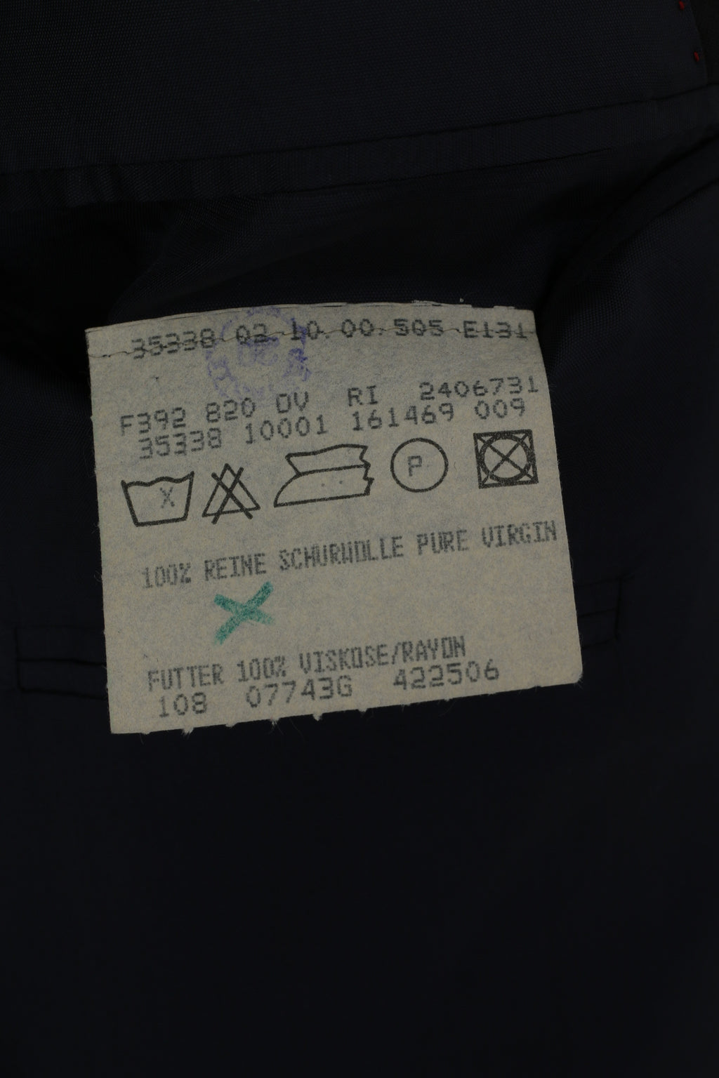 Ritex Switzerland Men 108 44 Blazer Navy Wool Double Breasted Vintage Jacket