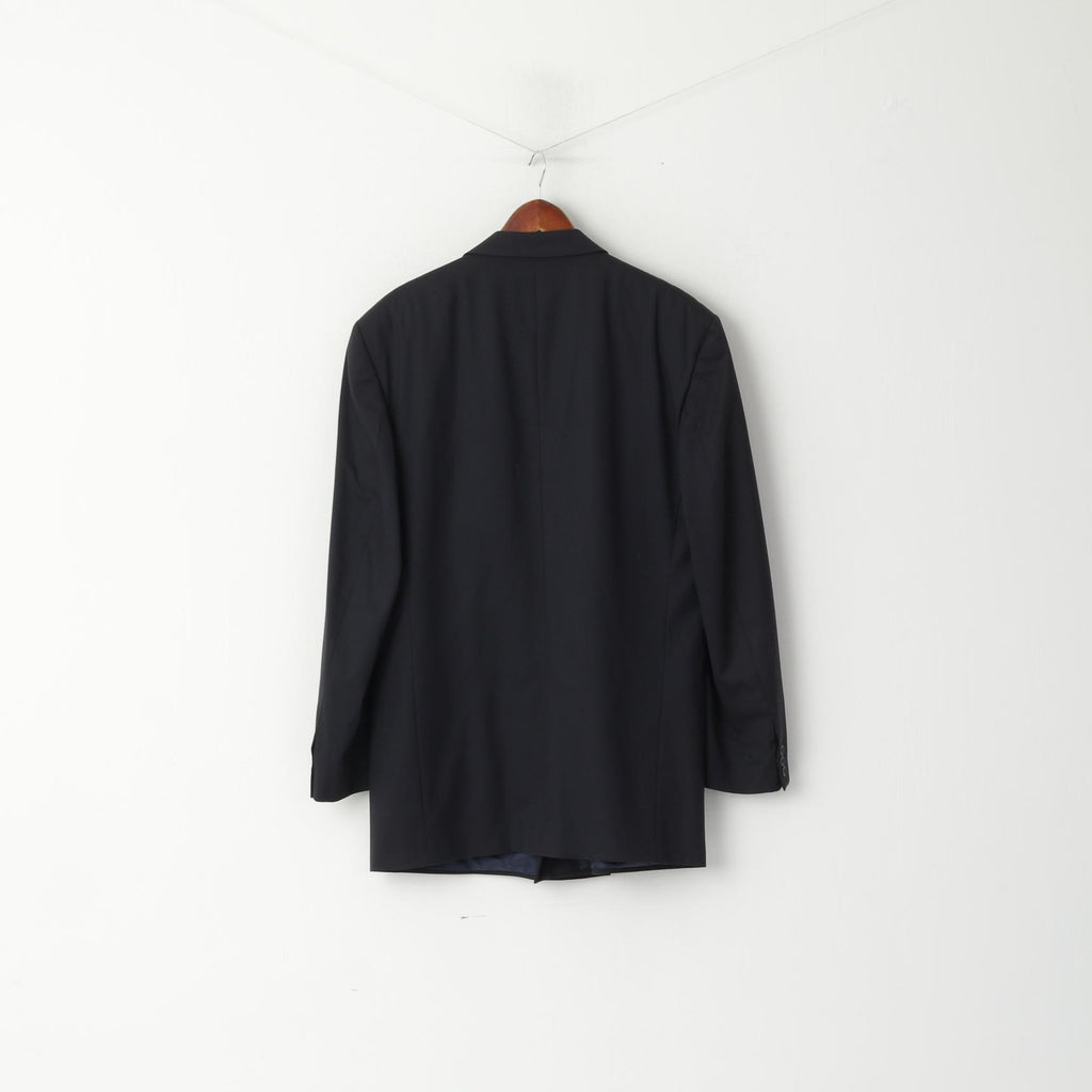 Ritex Switzerland Men 108 44 Blazer Navy Wool Double Breasted Vintage Jacket