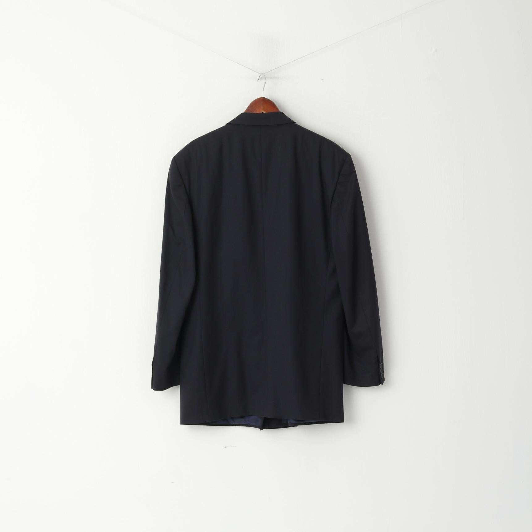 Ritex Switzerland Men 108 44 Blazer Navy Wool Double Breasted Vintage Jacket