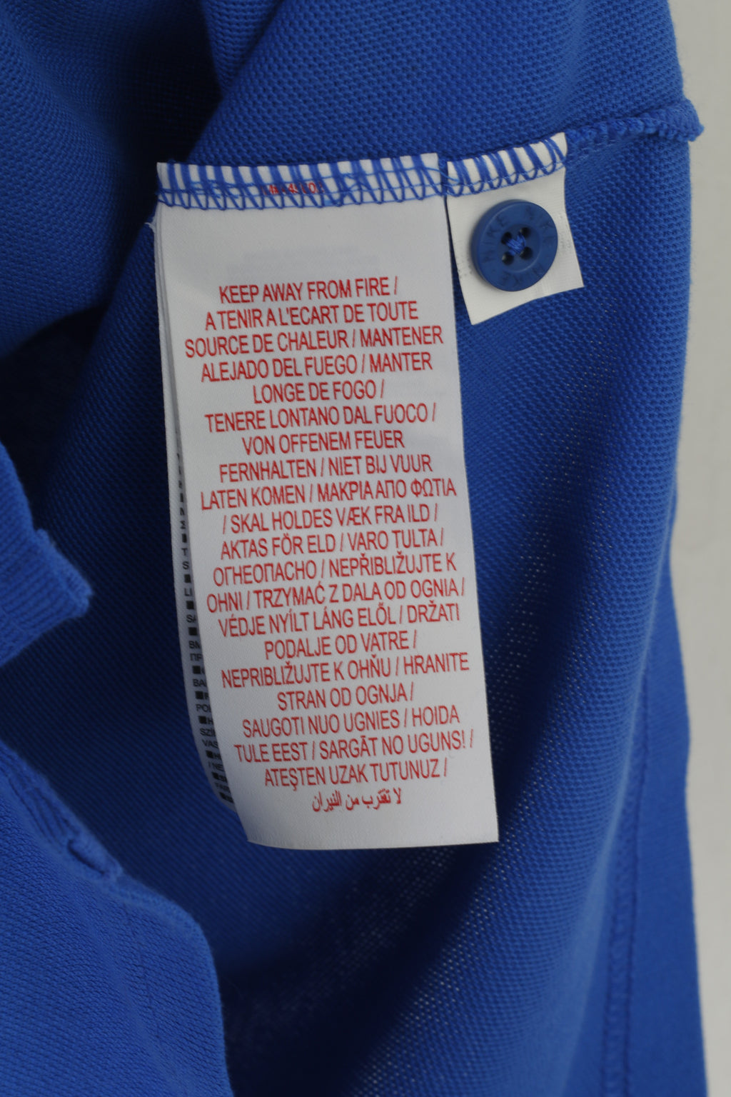 Nouveau Nike Garçons 158-170cm 13-15 Âge Polo Bleu Coton Sport WUZZ # 9 Haut