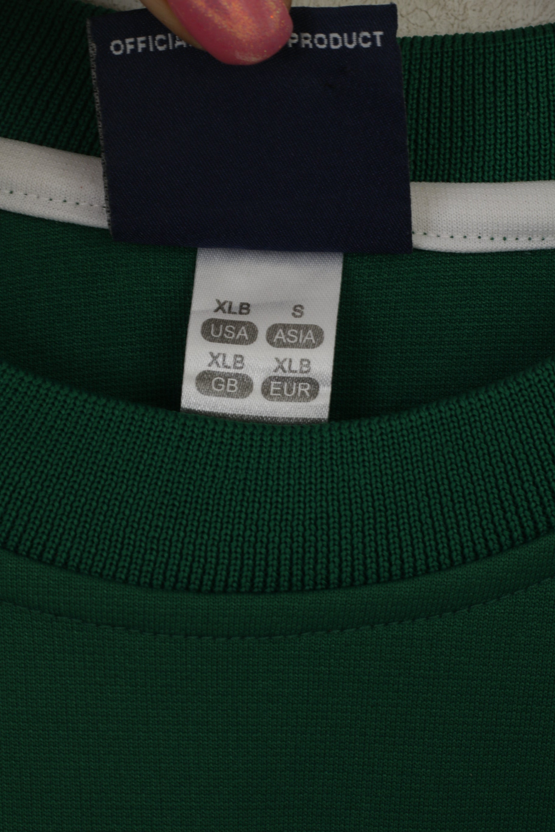 Umbro Youth XLB 12-14 Age Shirt Green FAI Ireland Football Gerrard 8 Jersey Top