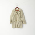 GANT Femmes 16 42 L Caban Beige Classique Double Boutonnage Plaine Veste Top