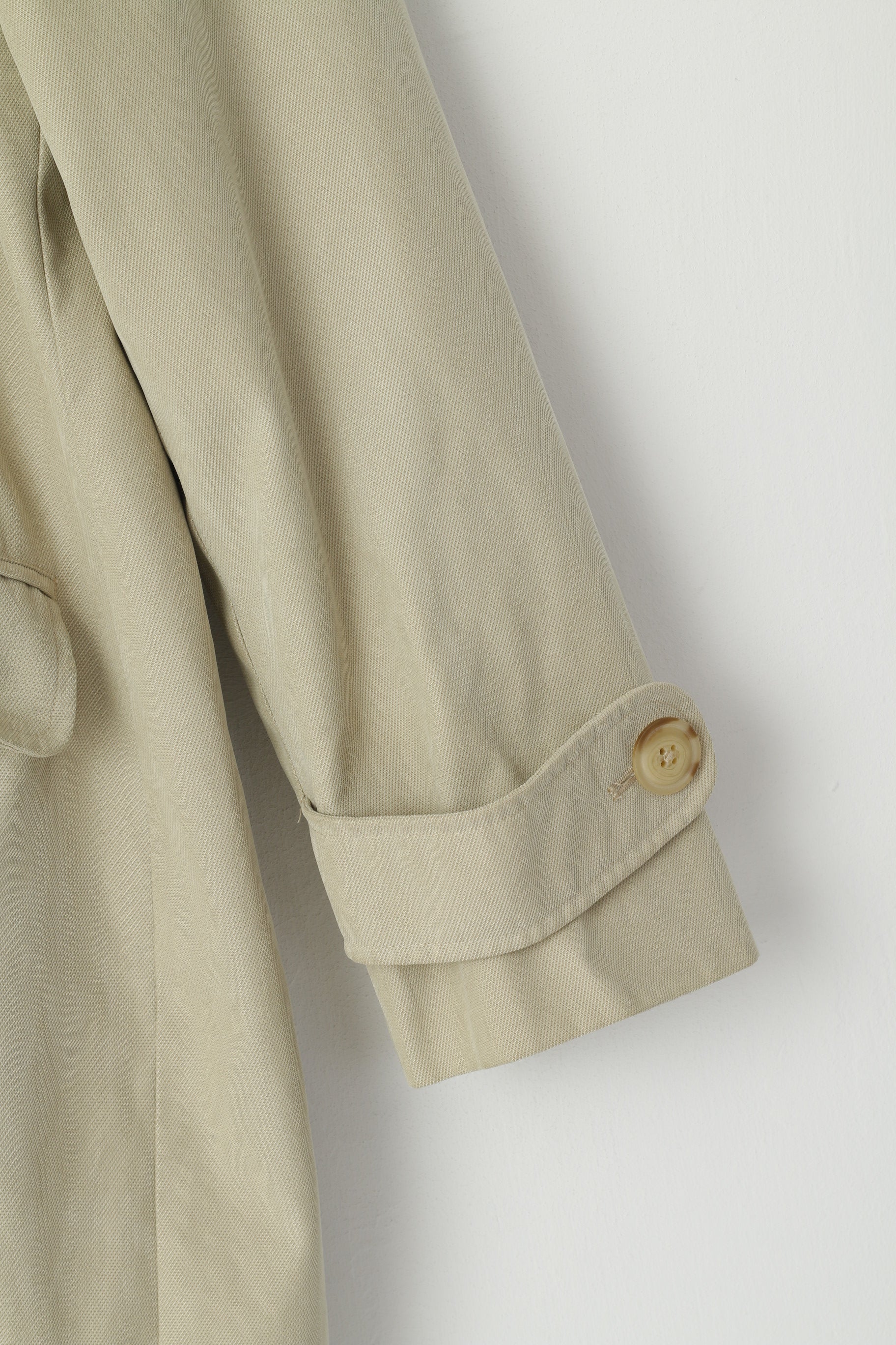 GANT Femmes 16 42 L Caban Beige Classique Double Boutonnage Plaine Veste Top