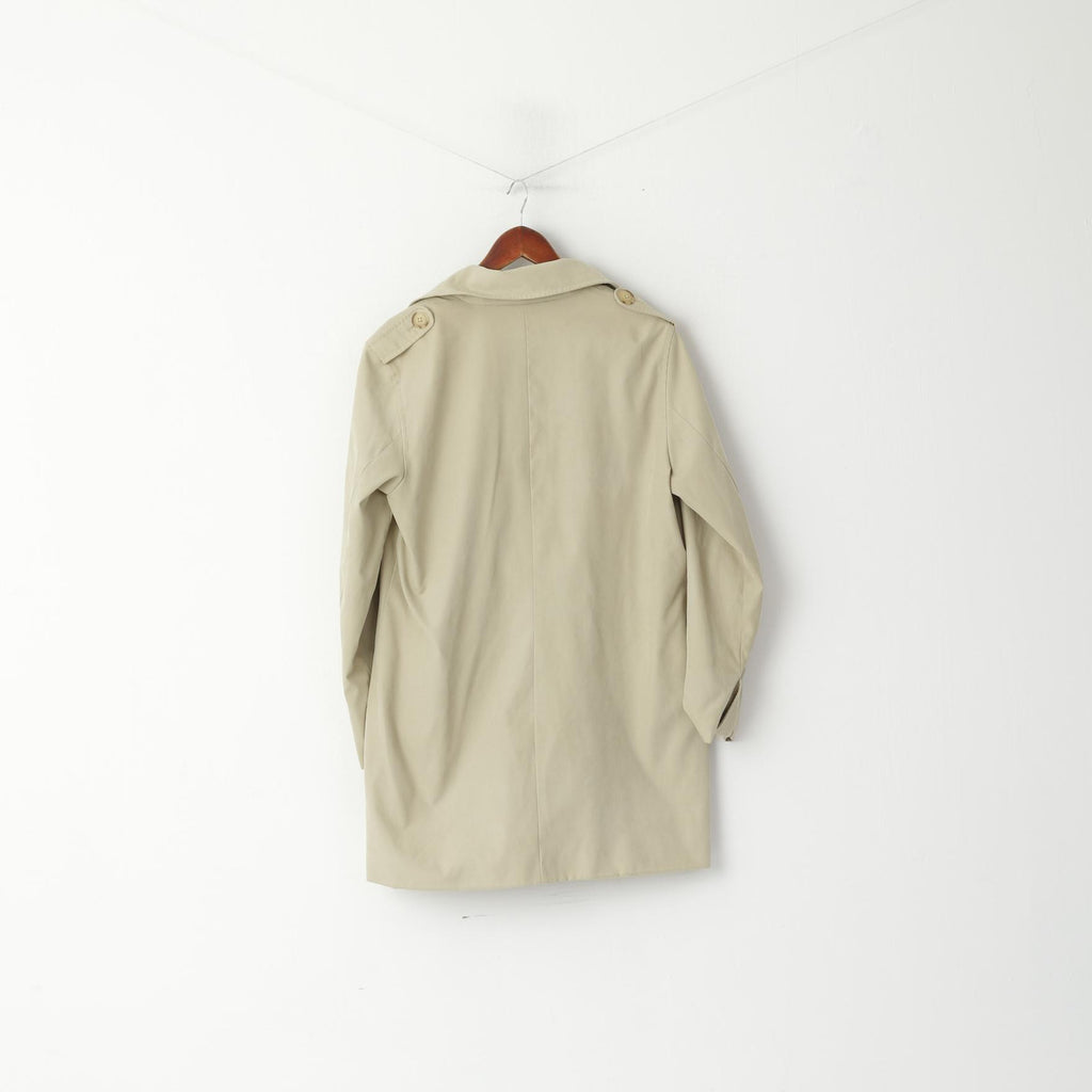 GANT Femmes 16 42 L Caban Beige Classique Double Boutonnage Plaine Veste Top