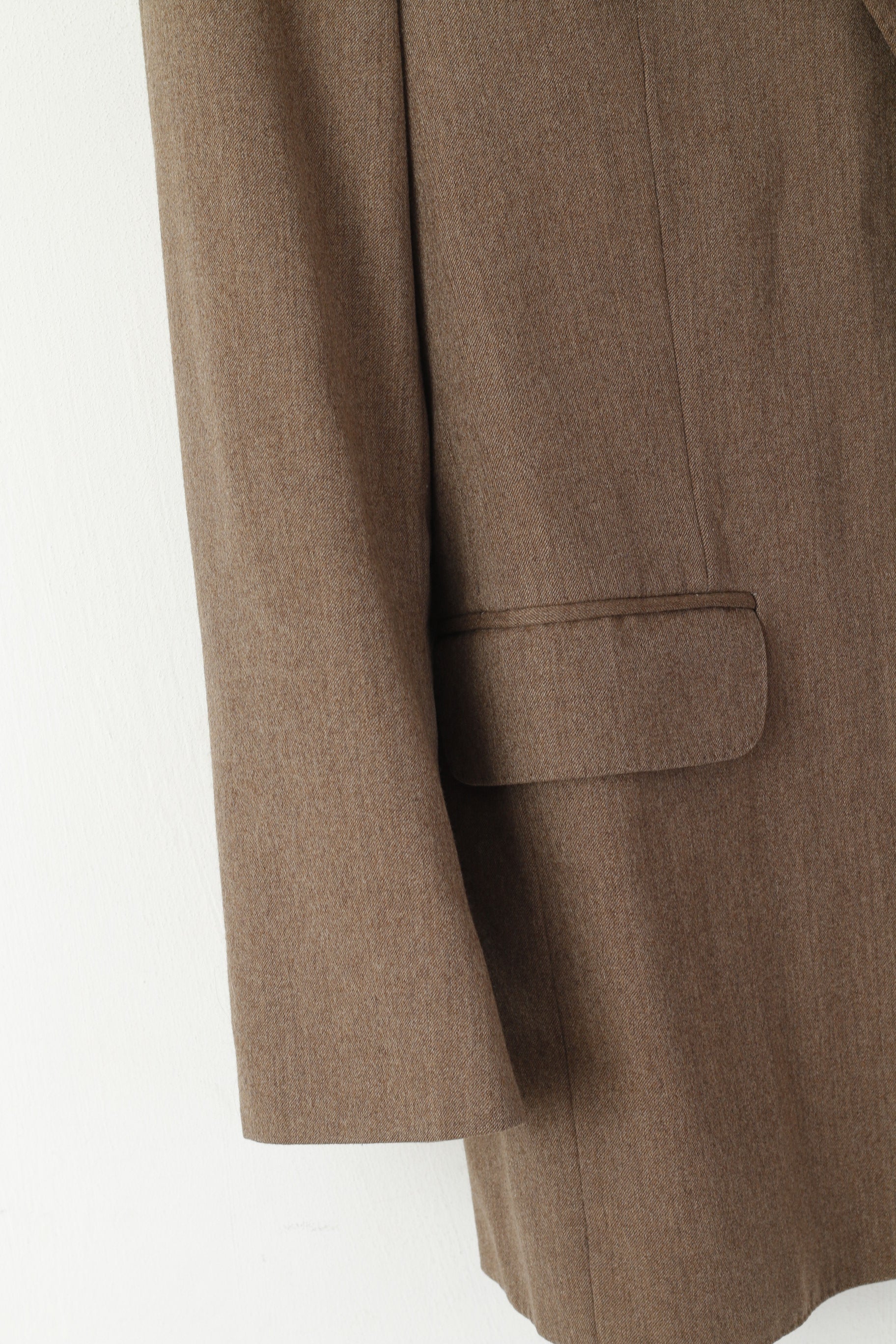 John G Hardy Of London Men 42 Blazer Brown Wool Vintage 90s Single Breasted  Jacket