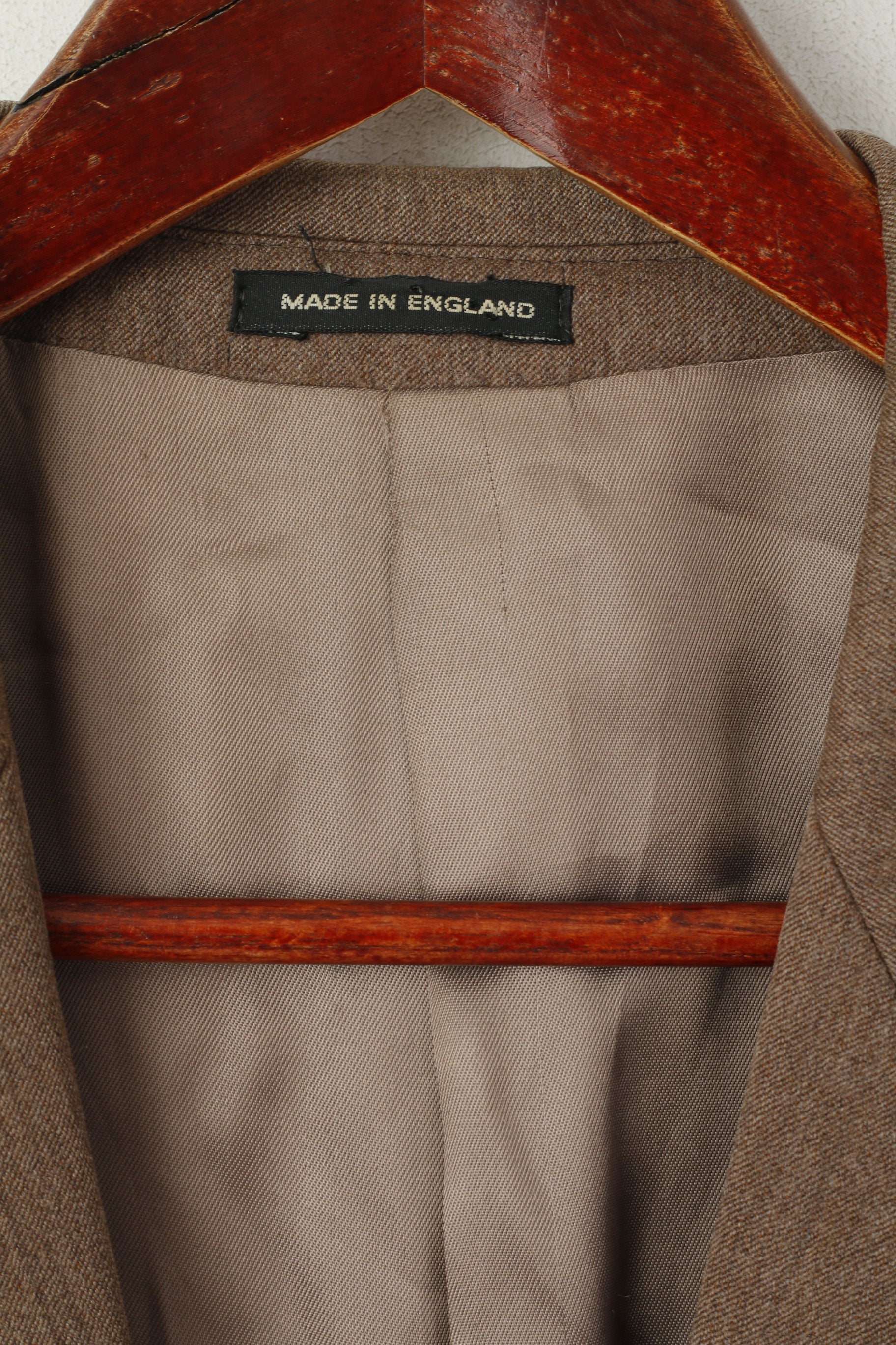 John G Hardy Of London Men 42 Blazer Brown Wool Vintage 90s Single Breasted  Jacket