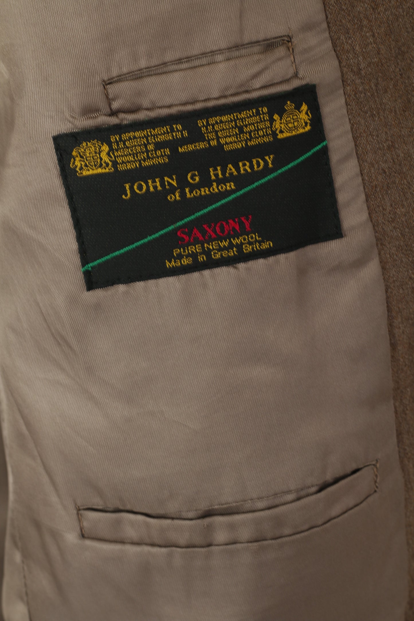 John G Hardy Of London Men 42 Blazer Brown Wool Vintage 90s Single Breasted  Jacket