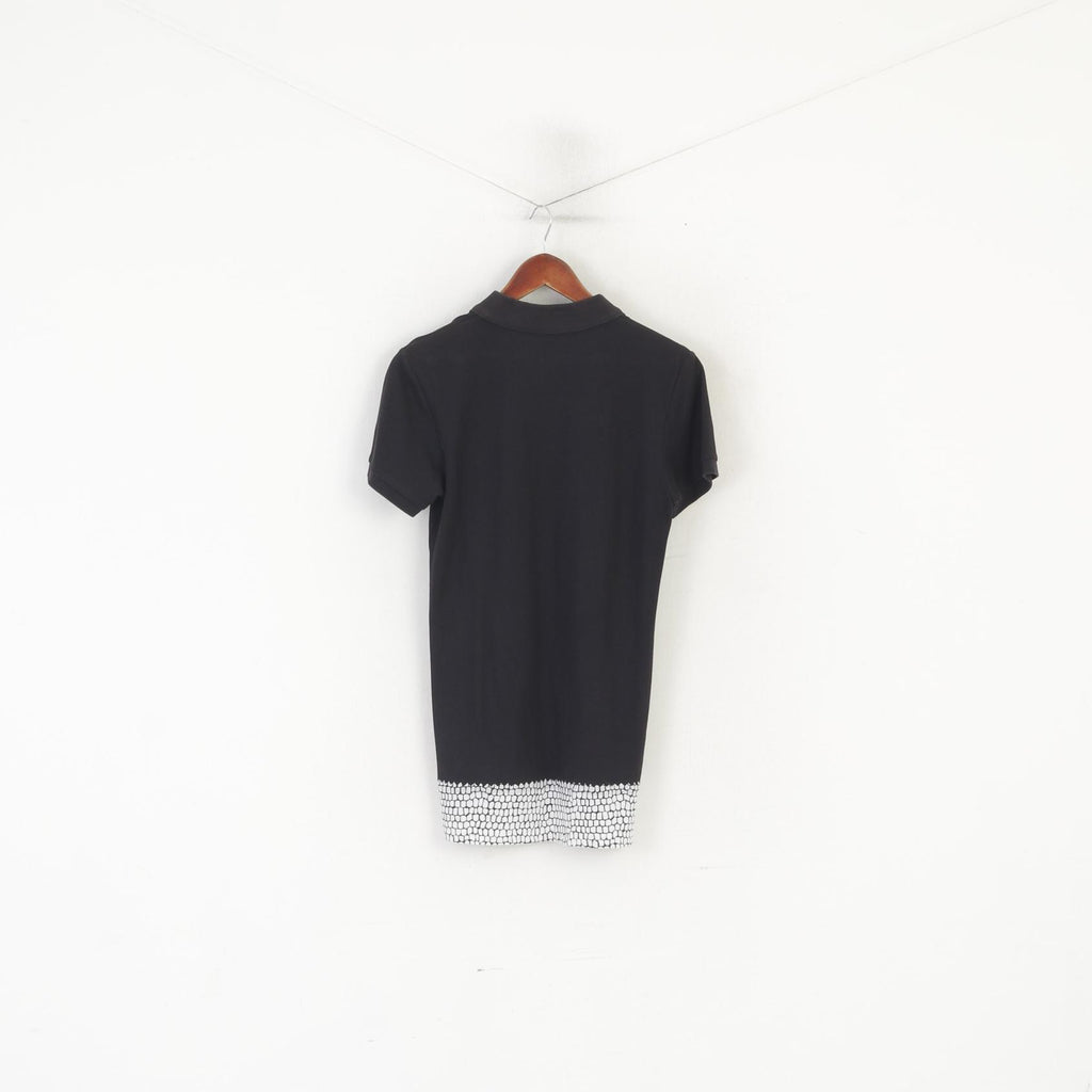 Adidas Originals Polo Homme Noir Coton Slim Fit Classique Long Dos Haut