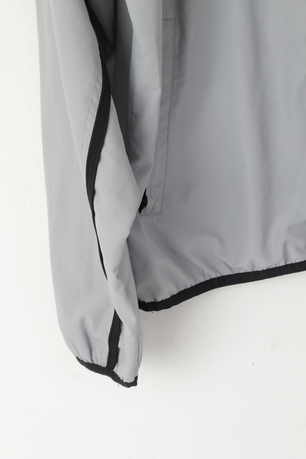 Hummel Hommes M Veste Gris Vintage Sportswear Full Zip Sport Coupe-Vent Top