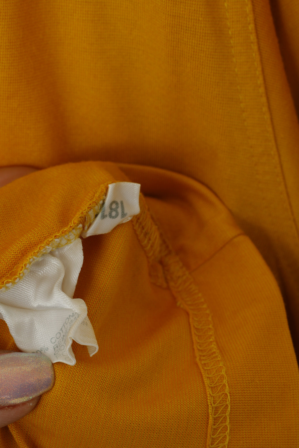 Polo Pringle XL da uomo con dettagli in cotone senape e bottoni 