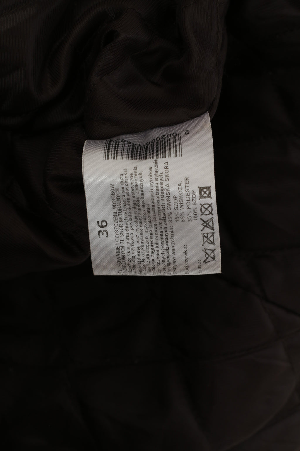 Monnari Women 36 S Leather Jacket Brown Vintage Single Breasted Shiny Coat