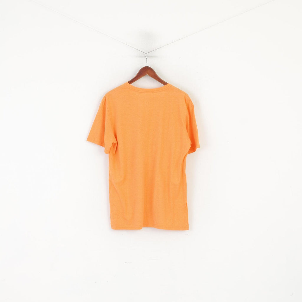Industrialize hommes L chemise Orange coton graphique Miami LA haut d'été