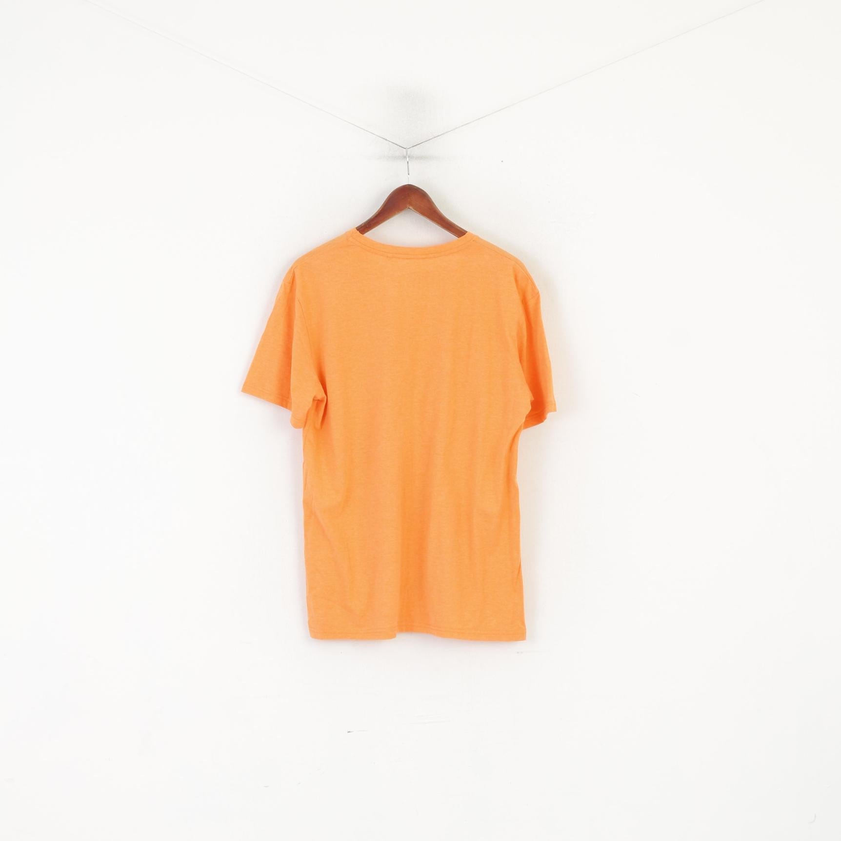 Industrialize hommes L chemise Orange coton graphique Miami LA haut d'été