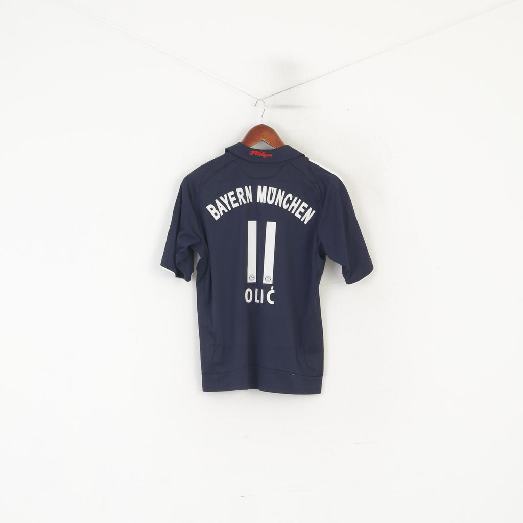Adidas CF Bayern Garçons 164 14 Âge Chemise Marine Bayern Munich #11 OLIĆ Maillot de Football Haut