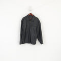 C&amp;A Colonial Lines Veste XL pour homme en cuir noir avec fermeture éclair complète et haut classique de motard